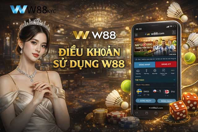 Điều Khoản Sử Dụng W88 1 Bản điều khoản sử dụng chính thức tại hệ thống nhà cái W88 Bindings